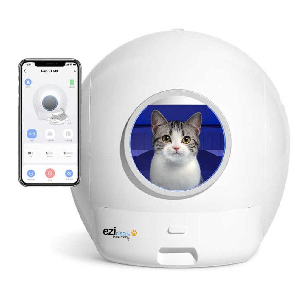 Litière robot connectée CATBOT K10i autonettoyante pour 6 chats vue principale