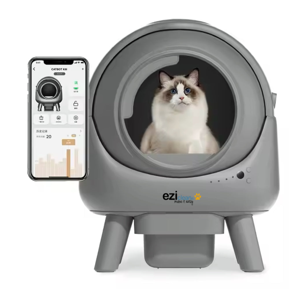 Litière robot connectée CATBOT K6i autonettoyante pour chat vue principale