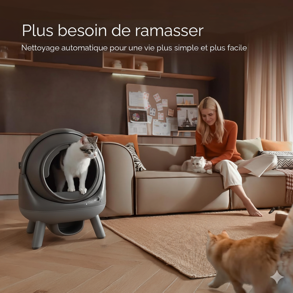 Litière robot CATBOT K6i design compact intérieur maison moderne