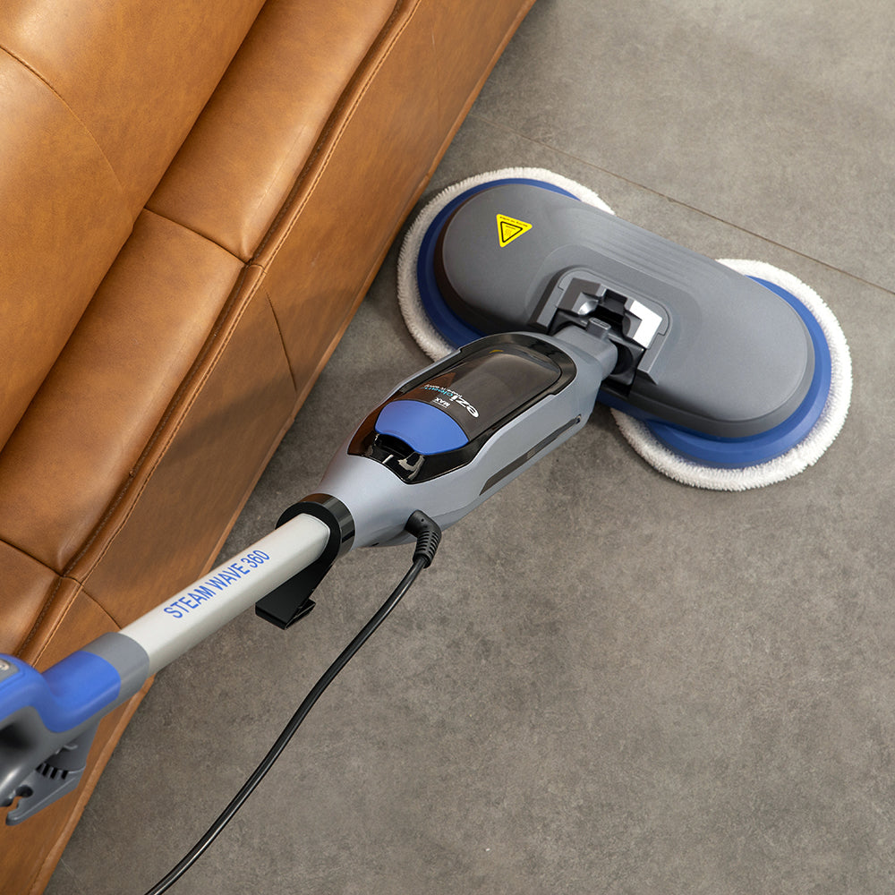 Nettoyeur Vapeur Balai EZIclean Cyclowave 360 - Cireur de sol - 2 en 1