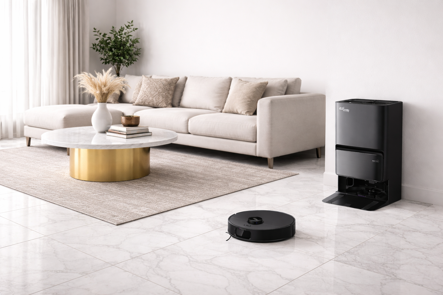 robot aspirateur nettoyage marbre Maroc