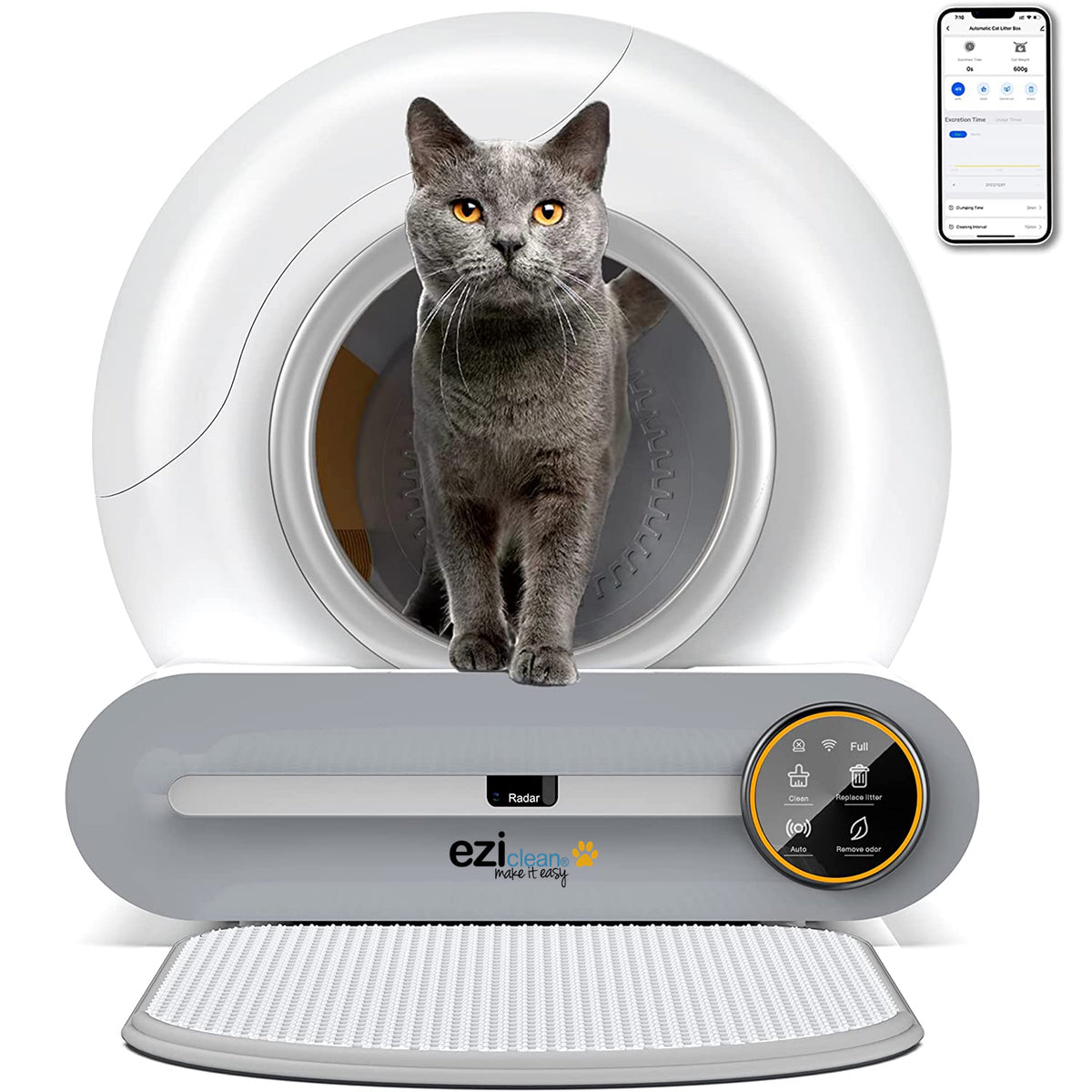 Litière robot autonettoyante connectée pour chat (jusqu'à 4) EZIclean® CATBOT K8i