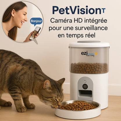 Distributeur de croquettes et fontaine pour chat et petit chien Nutribot CAM+ C8