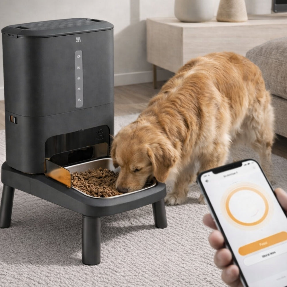 Distributeur de croquettes pour chien connecté EZIclean Nutribot Doggy 15L