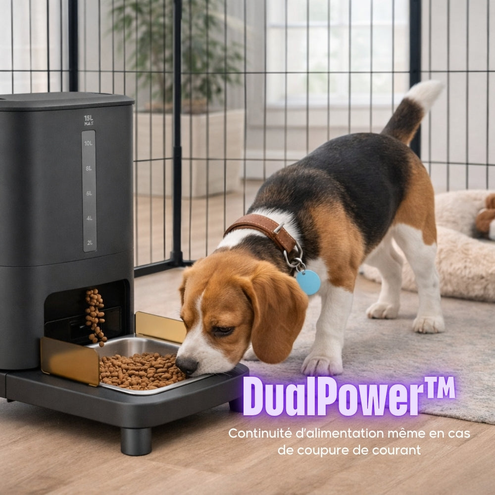 Distributeur de croquettes pour chien connecté EZIclean Nutribot Doggy 15L