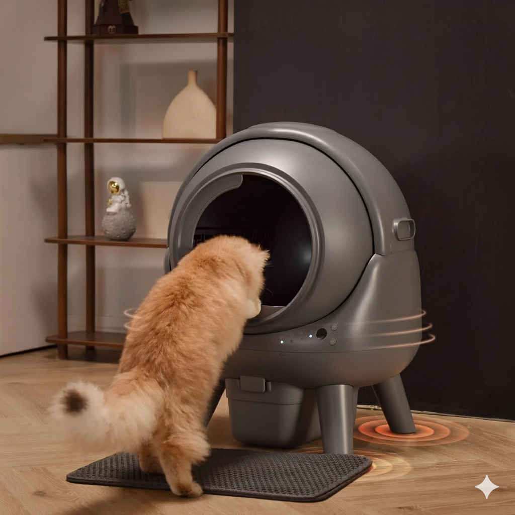 Litière robot autonettoyante connectée pour chat EZIclean® CATBOT K6i