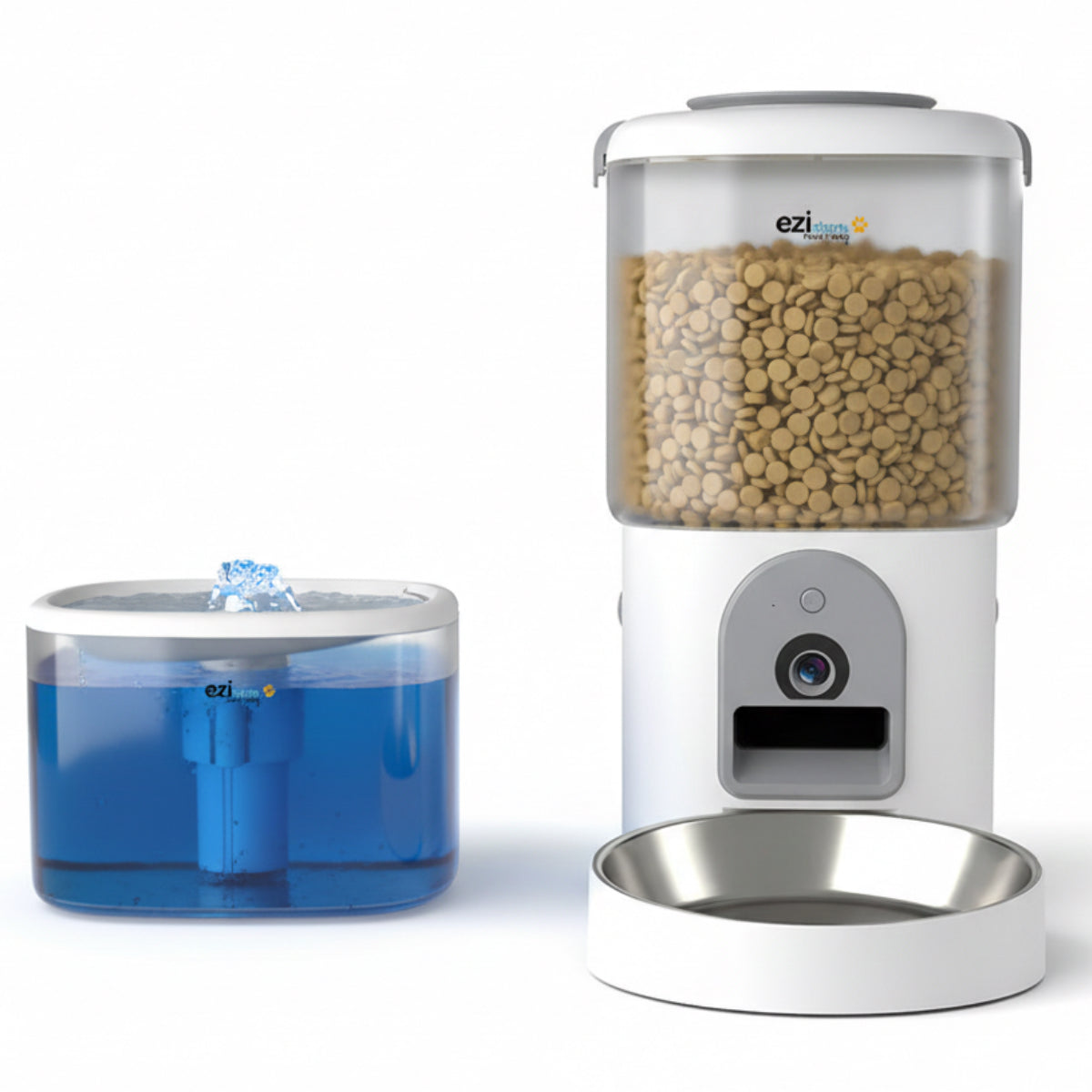 Distributeur de croquettes pour chat connecté EZIclean Nutribot C8 Ultra avec caméra HD