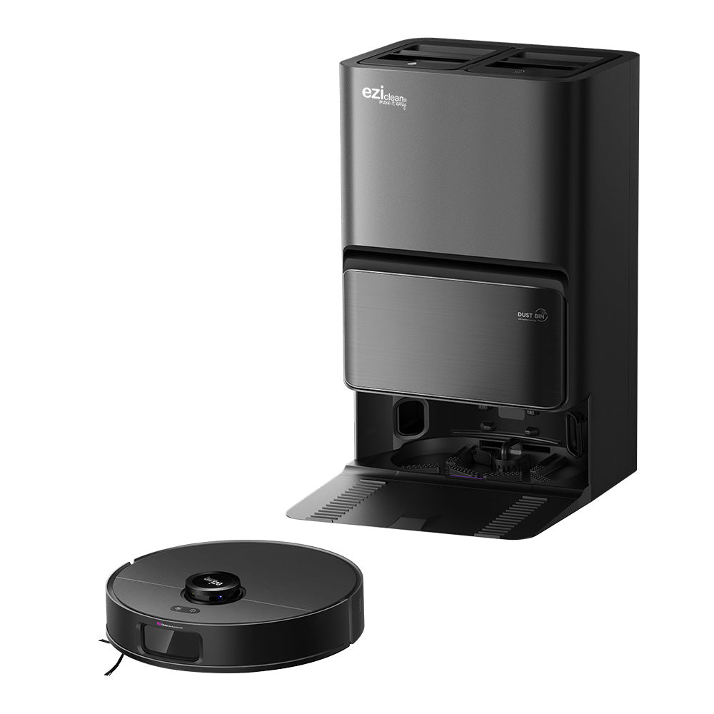 Robot aspirateur laveur EZIclean PUREFLOW ULTRA - Technologie LIDAR & Base de Vidage