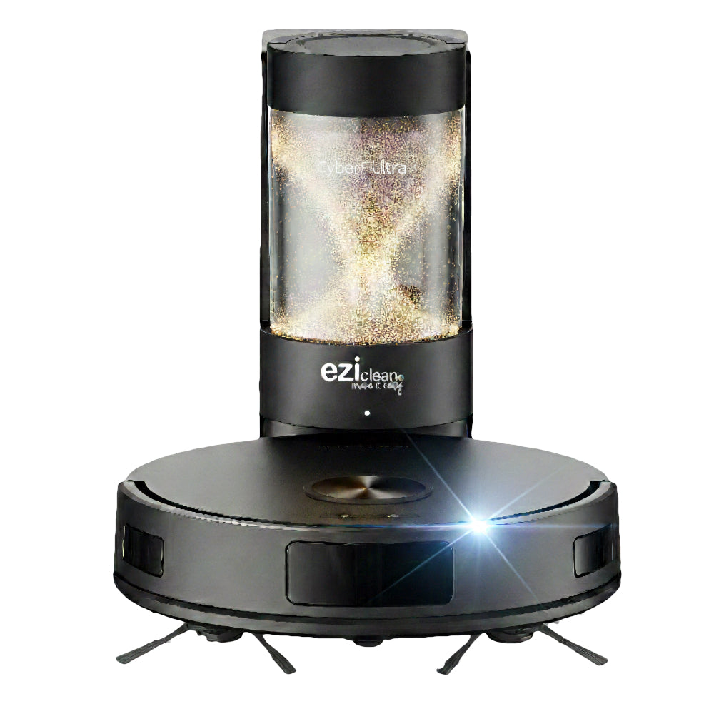 Robot aspirateur laveur gyro avec base aspirante EZiclean CYBERFLOW ULTRA
