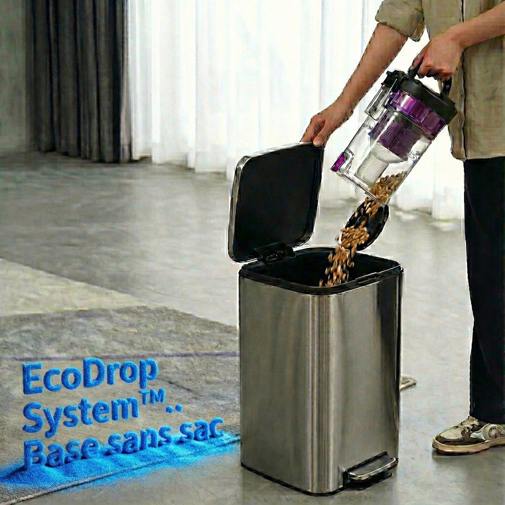 Robot aspirateur laveur gyro avec base aspirante EZiclean CYBERFLOW ULTRA