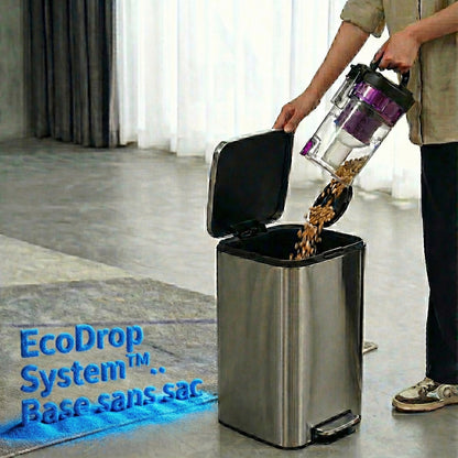 Robot aspirateur laveur gyro avec base aspirante EZiclean CYBERFLOW ULTRA