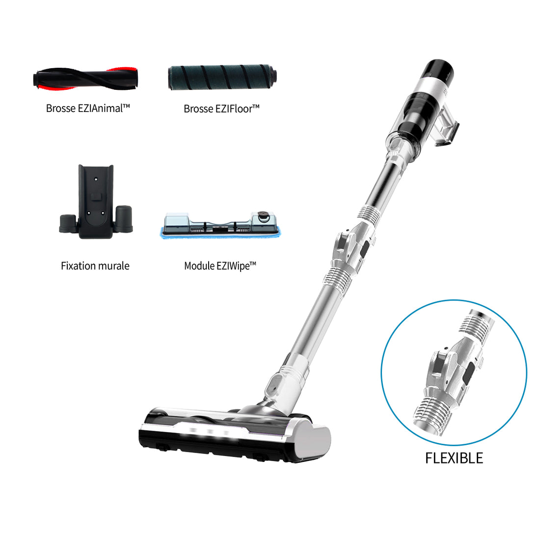 aspirateur sans fil laveur EZIclean R6 Wash