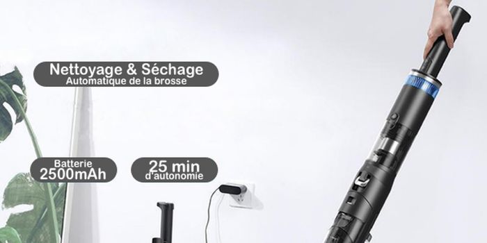 aspirateur sans fil polyvalent avec une grande autonomie