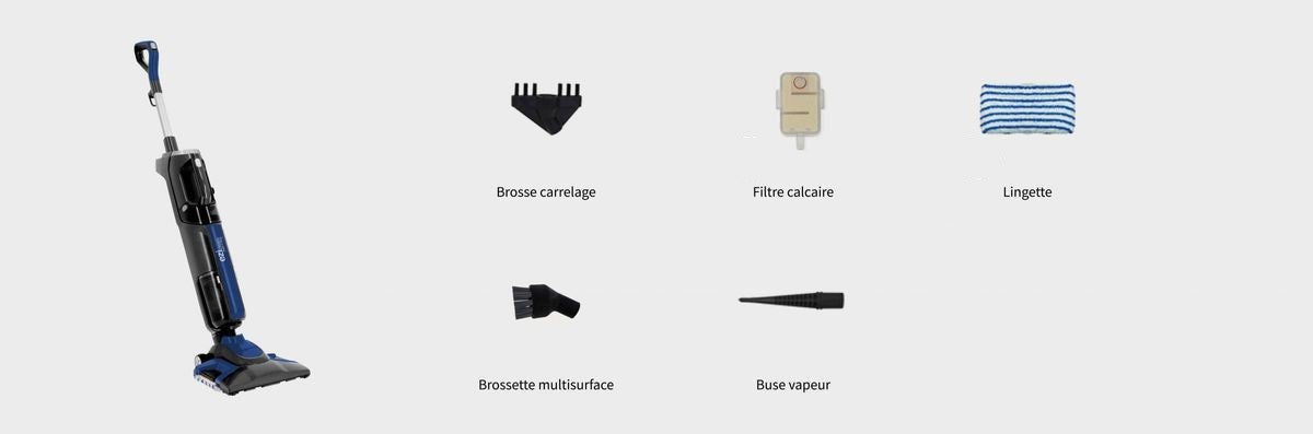 Balai Aspirateur Vapeur Multifonctions Eziclean® Cyclosteam P320