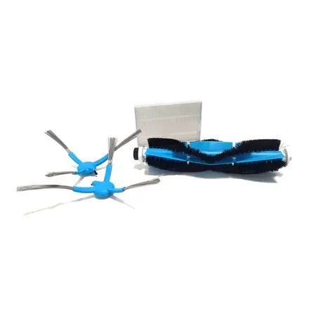 Ce pack contient : 2x brosses latérales, 1x brosse principale et 1x filtre Hepa 13 compatible avec les robots aspirateurs EZIclean® Connect X500 / 550 / X650 