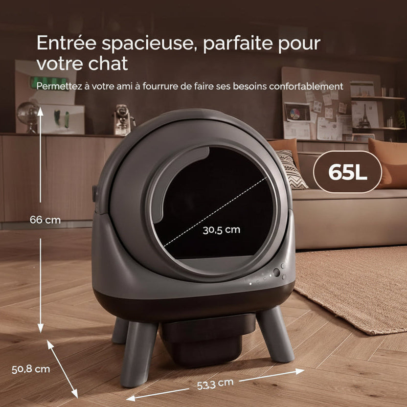 litière autonettoyante eziclean compacte