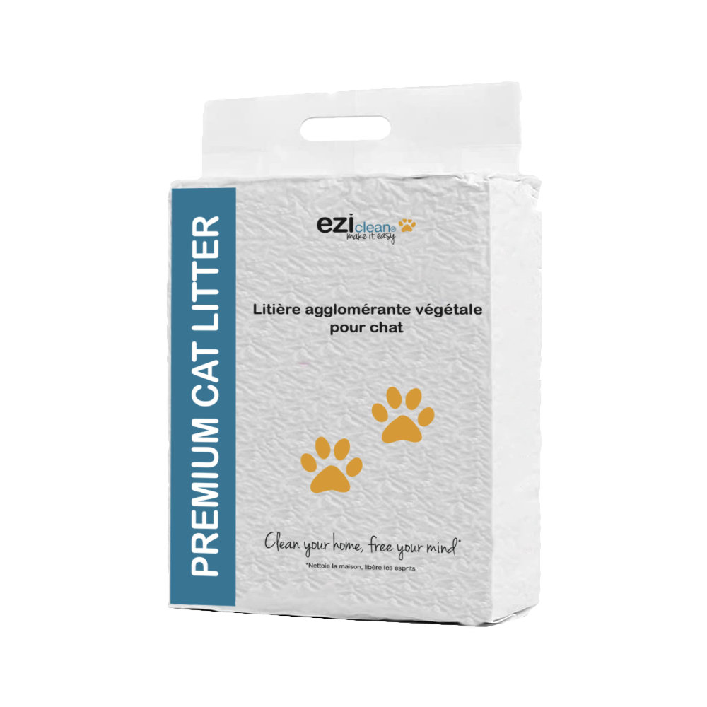 Litière végétale pour chat EZIclean Premium - sacs de 6L (4 semaines approx)