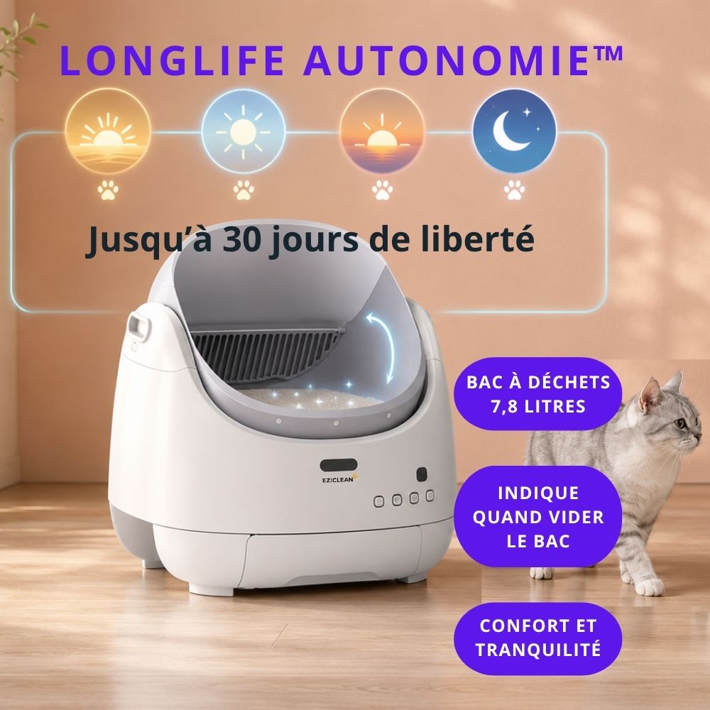 Tiroir à déchets 7,8 L de la litière K12i : jusqu&