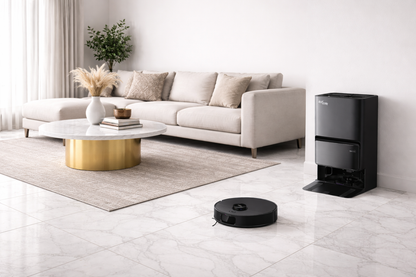 robot aspirateur PUREFLOW nettoyage marbre