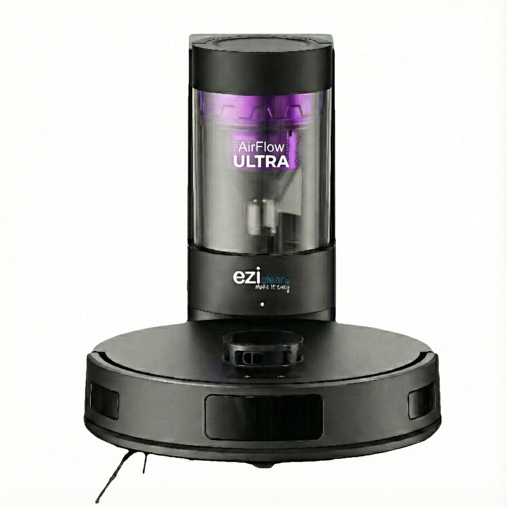 Robot aspirateur laveur LIDAR avec base aspirante EZicleaan Airflow ULTRA