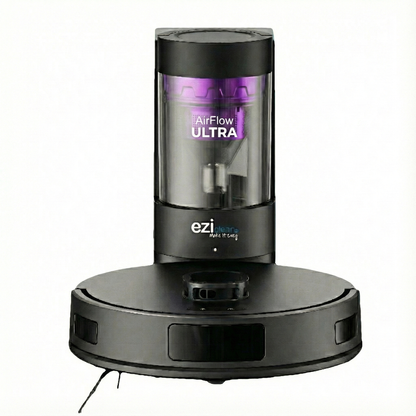 Robot aspirateur laveur LIDAR avec base aspirante EZicleaan Airflow ULTRA
